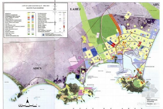 亚丁自然保护区资料下载-亚丁市总体规划修订，也门