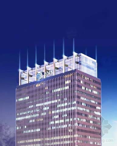 中心大厦大堂资料下载-Gensler改造32层的美国AT&T中心大厦 