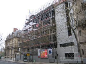 国外建筑扩建资料下载-法国巴黎中国文化中心扩建工程主体结构完成