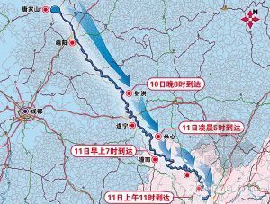 自来水二次供水应急预案资料下载-唐家山堰塞湖洪水上午11时将到重庆北碚