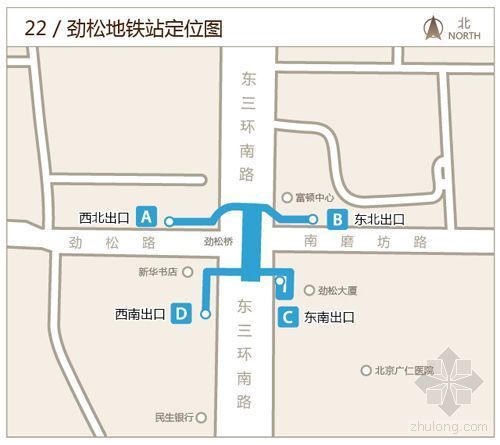 老旧小区改造北京劲松资料下载-北京地铁10号线介绍：劲松站