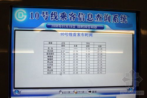 信息发布及信息查询系统资料下载-地铁10号线内部探秘 乘客信息查询系统