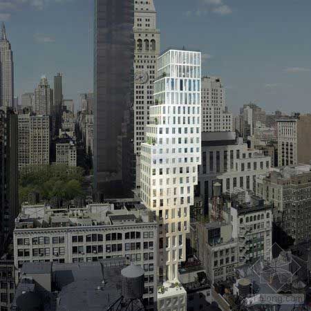 24米高的住宅建筑资料下载-雷姆·库哈斯在纽约设计107米高的摩天住宅楼 