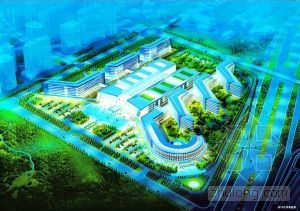 300床位医院方案资料下载-滨海医院设计方案公布　住院患者将享无敌海景