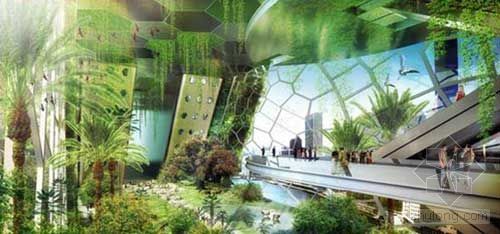 农场概念方案文本资料下载-Vincent Callebaut：纽约“蜻蜓“垂直农场概念设计