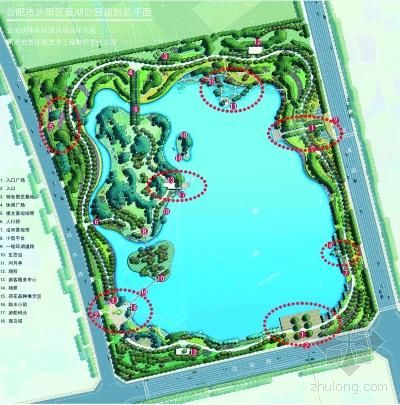 安庆菱湖公园地图图片