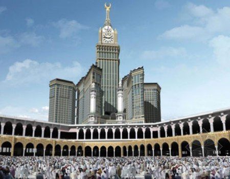 钟楼建筑cad资料下载-超高建筑频现中东 沙特在建钟楼媲美迪拜塔
