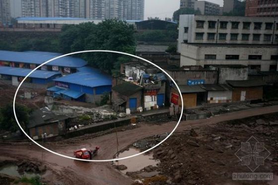 工程停工工作管理资料下载-重庆：违章旧砖房挡道 排水和安置房工程被迫停工