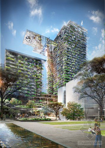 澳大利亚塔楼住宅资料下载-让·努维尔设计的澳大利亚悉尼中央花园
