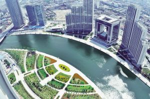 天津中心公园su资料下载-天津最大的广场公园“海河中心广场公园”完工