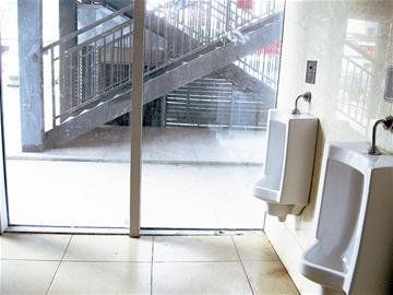 商场公共厕所设计案例资料下载-公共厕所装透明玻璃墙引如厕人尴尬
