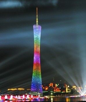 长沙夜景照明资料下载-广州塔业主单位称夜景照明成本每小时不足千元