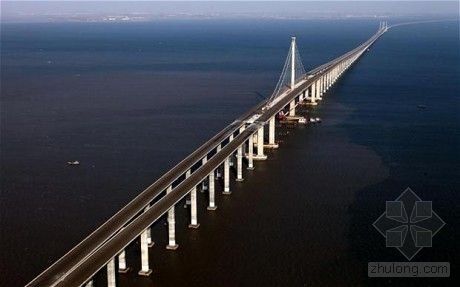 胶州湾跨海大桥施工图设计资料下载-青岛将建成世界最长跨海大桥 可横跨英吉利海峡
