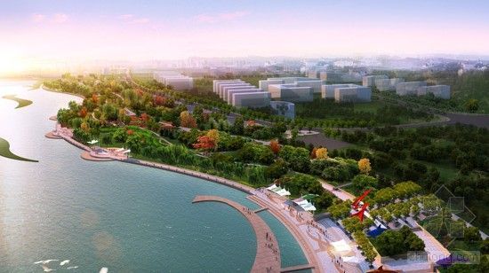 滨水观光旅游资料下载-辛安河沿岸将建两大广场 鱼元素绿设计扮靓河两岸