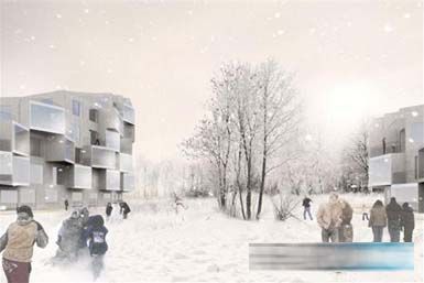 big住宅楼cad资料下载-BIG赢得芬兰木质住宅楼设计竞赛
