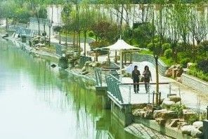 沿河景观ppt资料下载-南京：金川河沿河景观初露芳容