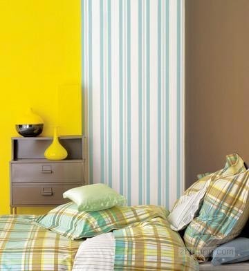 卧室背景墙图纸资料下载-色彩改变生活 打造各式卧室背景墙装饰
