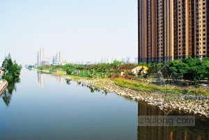北塘河滨水景观规划设计资料下载-北塘河南岸尽现园林长廊画卷