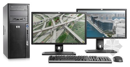 惠普 z200 入门工作站支持多屏输出