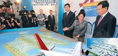 250跑道施工图cad资料下载-香港计划862亿建机场第3跑道 此方案可满足未来20年航空需求