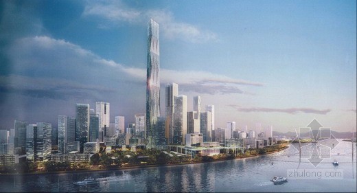 滨水会馆设计资料下载-广州白鹅潭地区将打造宜居城区并建广州第一高楼