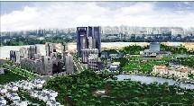 3d公园场景资料下载-3D版长沙城市模型初步建成