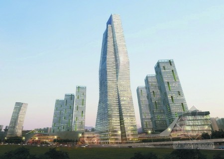 桥梁方案征集资料下载-重庆国际都会规划评审会举办 六大设计机构