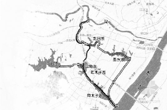 武汉市中心城区cad资料下载-武汉市汉阳六湖连通年内通水试运行