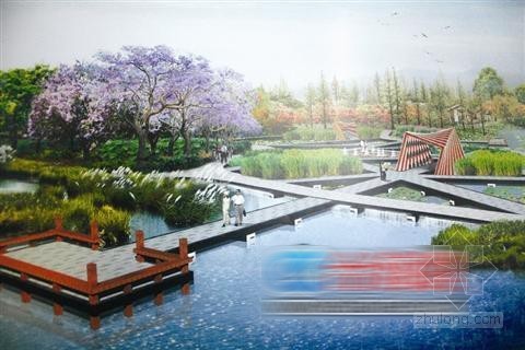 滨水木平台cad资料下载-龙岩计划2.3亿打造市区第一个湿地公园