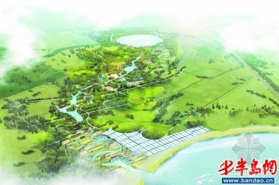 滨水景观彩色平面图资料下载-青岛将建市区最大滨水湿地公园