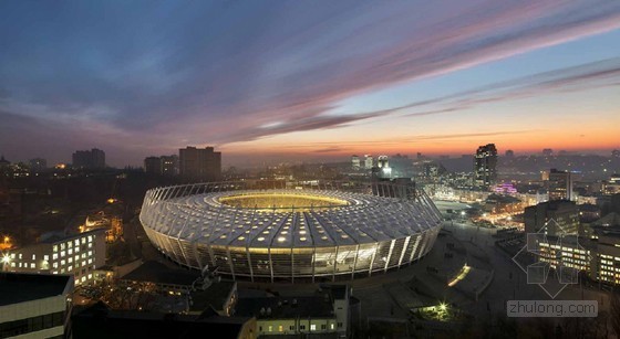 苏州奥林匹克体育中心索膜资料下载-GMP 2012年欧洲杯足球锦标赛乌克兰基辅奥林匹克体育场前期新闻发布 