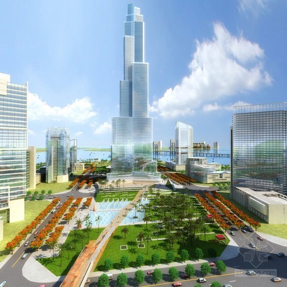 大门新建施工图资料下载-珠海新建国际金融区，打造中国南大门