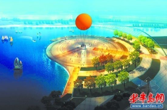 群力新区生态湿地资料下载-胶州湾获亚洲都市景观奖，再造550万平米水系景观