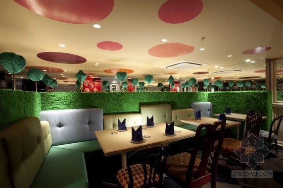 餐厅的设计主题资料下载-日本爱丽丝梦游仙境主题餐厅设计
