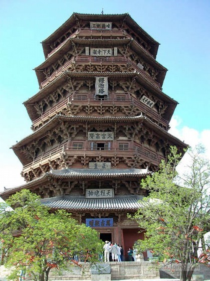 木质建筑的修缮资料下载-木构建筑的奇迹：应县木塔