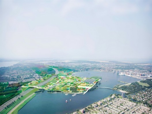 露天剧院设计资料下载-MVRDV建筑事务所设计阿尔梅勒2022 Floriade展城市候选方案