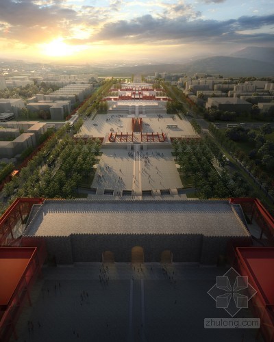 故宫建筑分析资料下载-WILCOTER建筑事务所设计南京故宫重建项目