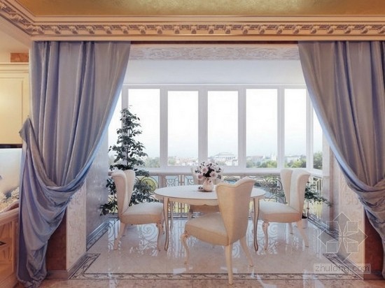 巴洛克风格装饰图片资料下载-奢华的皇家气息   巴洛克风格住宅室内设计