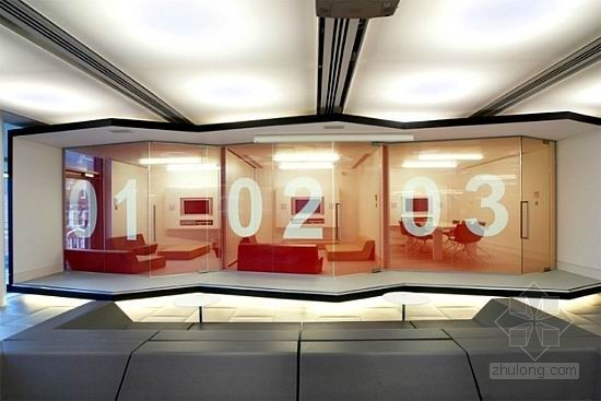 建筑办公空间室内设计资料下载-充满活力的伦敦红牛总部办公空间室内设计