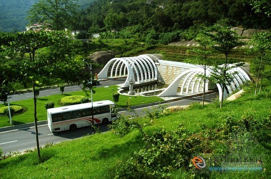 水底潛水泵資料下載-廈門雲頂隧道洞口將重現景觀噴泉