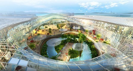 法国vp建筑设计事务所资料下载-法国VP事务所设计的海南海棠湾国际购物中心