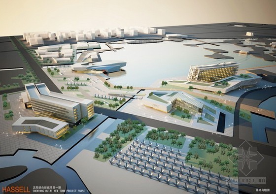 会议交流中心建筑设计资料下载-HASSELL团队获沈阳胡台新城一期建筑设计竞赛