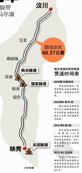 高速道路工程造价资料下载-映汶高速全线贯通计划10月通车 工程造价达50亿元 