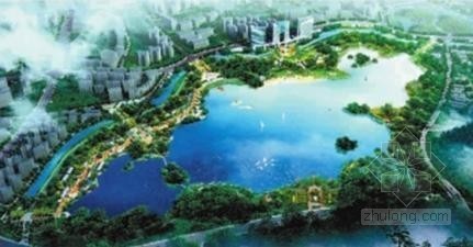 环湖景观案例资料下载-长沙3亿打造2400亩环湖景观