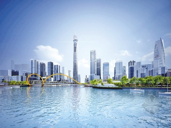 摩天楼式建筑设计资料下载-广州金融城再竖600米摩天楼地标建筑引发争议