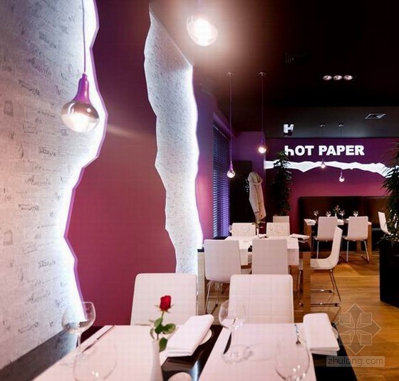 室内设计餐厅施工图资料下载-波兰设计独特热点餐厅室内设计