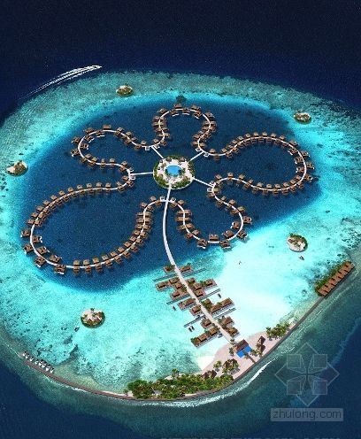 马尔代夫临空经济区资料下载-马尔代夫将建水上浮岛 房屋可随海平面升降  