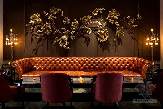 室内设计餐厅施工图资料下载-金碧辉煌下的纽约Beauty&Essex餐厅室内设计