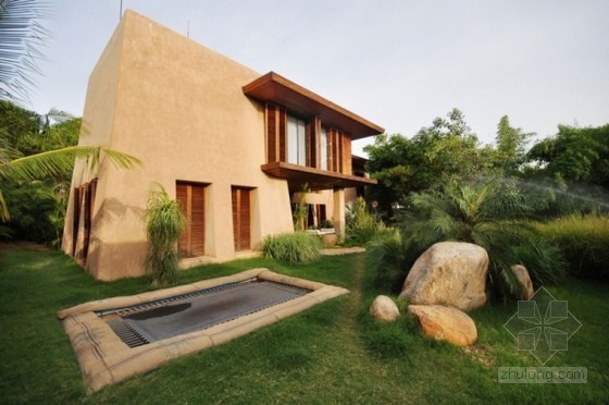 1000平米花园设计资料下载-印度童话般花园住宅设计
