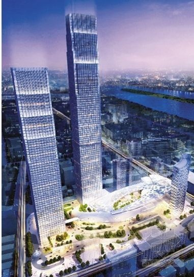 长沙新世界金融中心资料下载-高达452米 长沙国际金融中心将成湖南第一高楼 
